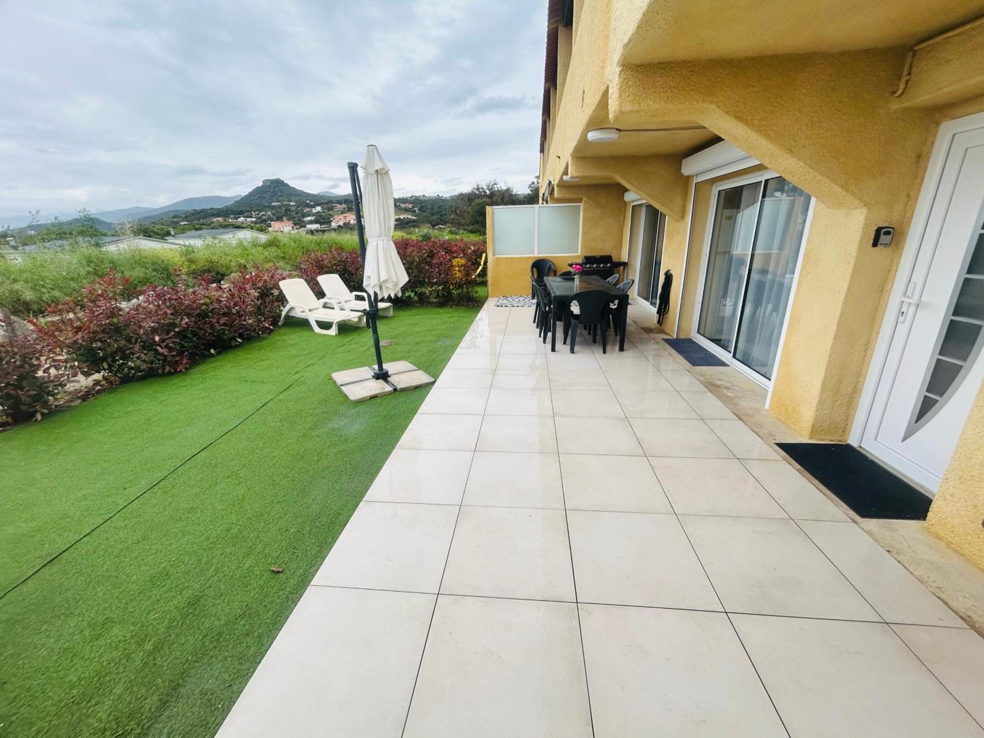 La Belle Vie F4 Bord De Plage Avec Jardin Calcatoggio  Εξωτερικό φωτογραφία
